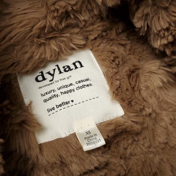 New Dylan Tan Brown plush Poly Fleece sz Xs - Picture 5 of 10